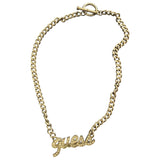 Guess silver metal necklaces