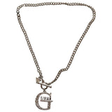 Guess silver steel necklaces
