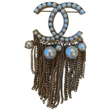 Chanel cc multicolour metal pins & brooches