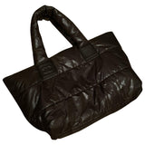 Chanel coco cocoon brown cloth handbag