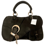 Dior gaucho black leather handbag