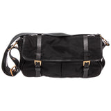 Prada tessuto  black cloth handbag