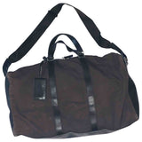 Jil Sander brown leather travel bag