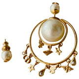 Dior tribal gold gold plated earrings