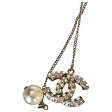 Chanel cc silver silver necklaces