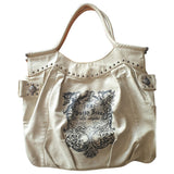 Guess beige leather handbag