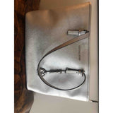 Michael Kors silver leather handbag