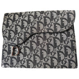 Dior saddle black cloth clutch bag