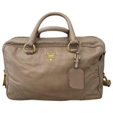 Prada beige leather handbag