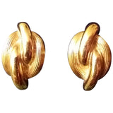 Burberry gold metal earrings