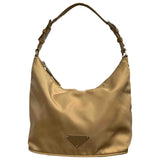 Prada tessuto  beige polyester clutch bag