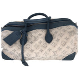 Louis Vuitton speedy blue cloth handbag