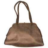 Non Signé / Unsigned camel leather handbag
