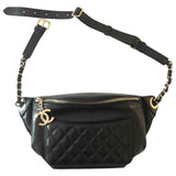 Chanel black patent leather clutch bag
