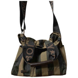 Fendi brown cloth handbag