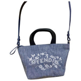 Fendi blue denim - jeans handbag