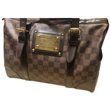 Louis Vuitton berkeley brown cloth handbag