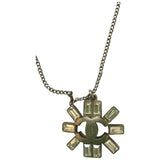 Chanel cc silver metal necklaces