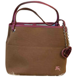 Burberry khaki cloth handbag