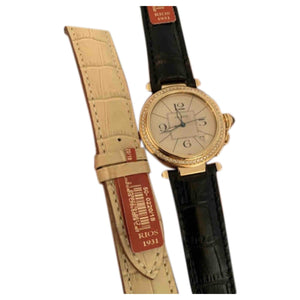 Cartier pasha  yellow gold watch