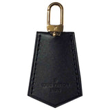 Louis Vuitton black leather bag charms