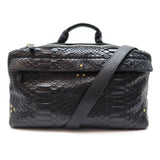 Jerome Dreyfuss raoul black python handbag