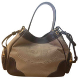 Prada tessuto city khaki cloth handbag