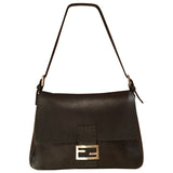 Fendi baguette brown leather handbag