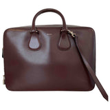 Bally burgundy leather handbag