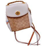 Coach parker white leather handbag