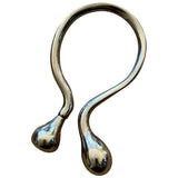 Georg Jensen silver metal earrings