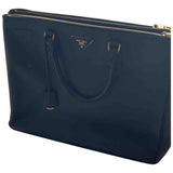 Prada galleria black leather handbag