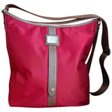 Lancel red cloth handbag