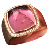 Fred pain de sucre purple pink gold rings