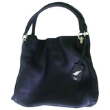 Diane Von Furstenberg black leather handbag