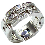 Cartier maillon panthère silver white gold rings