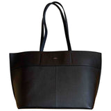 Apc black leather handbag