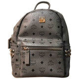 Mcm stark grey leather backpacks