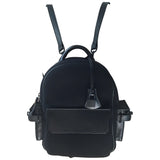 Buscemi black leather backpacks