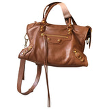 Balenciaga city camel leather handbag