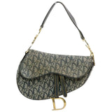 Dior saddle blue cloth handbag