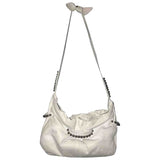 Sonia Rykiel white leather handbag
