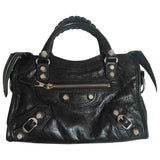 Balenciaga city black leather handbag