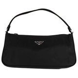 Prada tessuto  black synthetic handbag