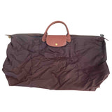 Longchamp pliage  brown cloth travel bag