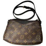 Louis Vuitton pallas brown cloth clutch bag