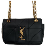 Saint Laurent jamie black leather handbag