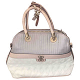 Guess white leather handbag