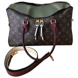 Louis Vuitton tuileries brown cloth handbag