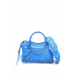Balenciaga city blue leather handbag